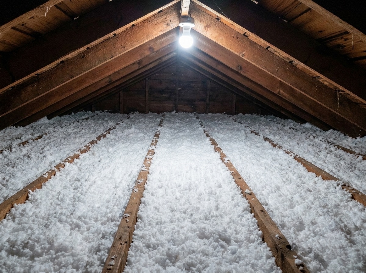 Attic Insulation Upgrade after the upgrade